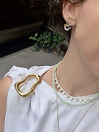 Aura Gold Modern Broş