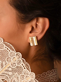 Lumera Sedef ve Altın Detaylı Küpe