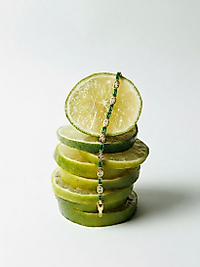 Antik Yeşil Taşlı Bileklik