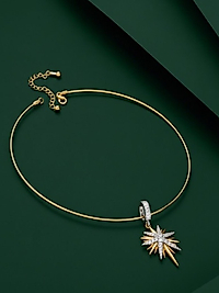 Kutup Yıldızı Figürlü Ayarlanabilir Tasma Kolye