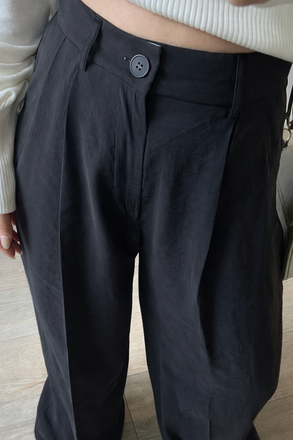 Premium Koyu Indigo Tencel Palazzo Pantolon