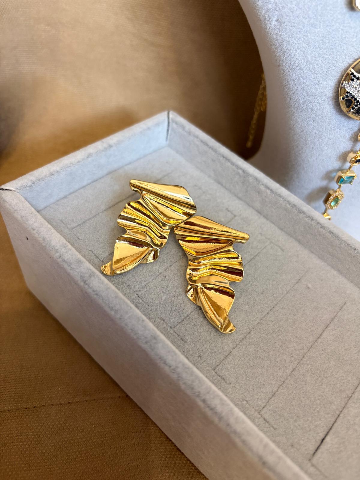 Molten Flow Gold Küpe